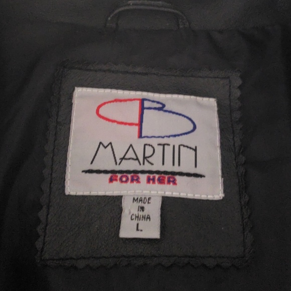 PB MARTIN GENUINE LEATHER JACKET WOMEN LARGE. - Picture 5 of 8